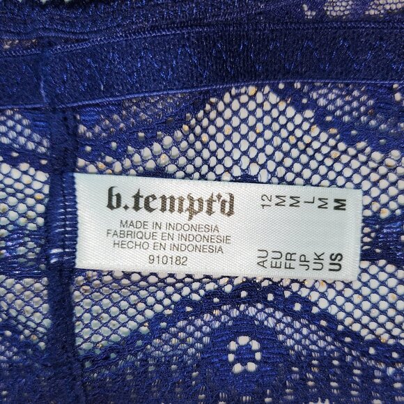 Royal Blue Lace Bra/Bralet - Picture 5 of 6